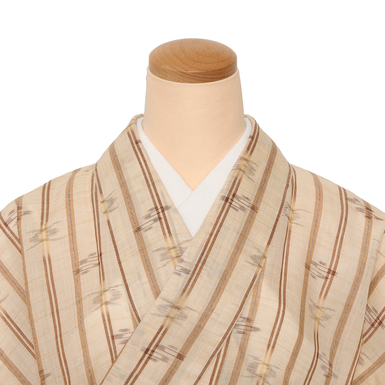 重要無形文化財八重山上布 縞に絣模様単衣着物【未着用品】 | かわの屋