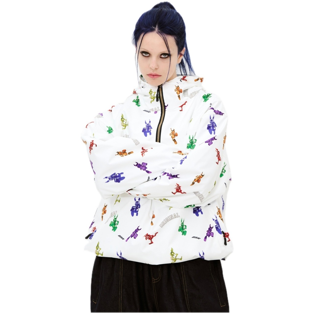 bsrabbit 2425FW COLLECTION 『 Rainbow TR Hooded Anorak Jacket 