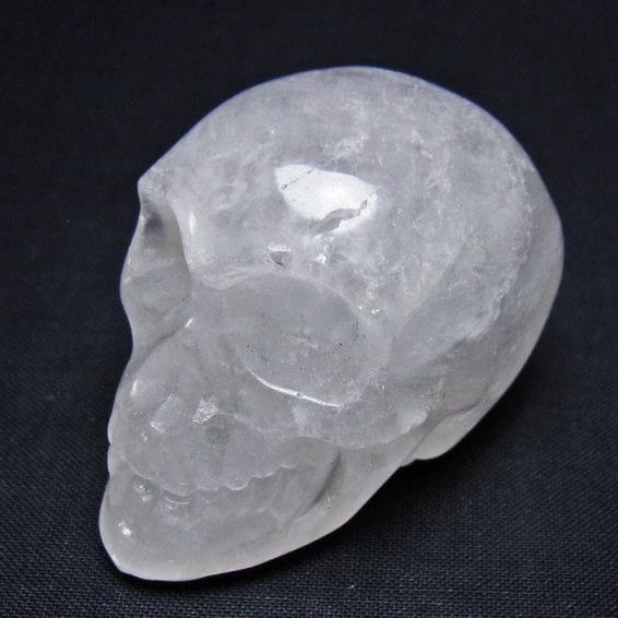 水晶 ドクロ スカル 置物 一点物 145-1799