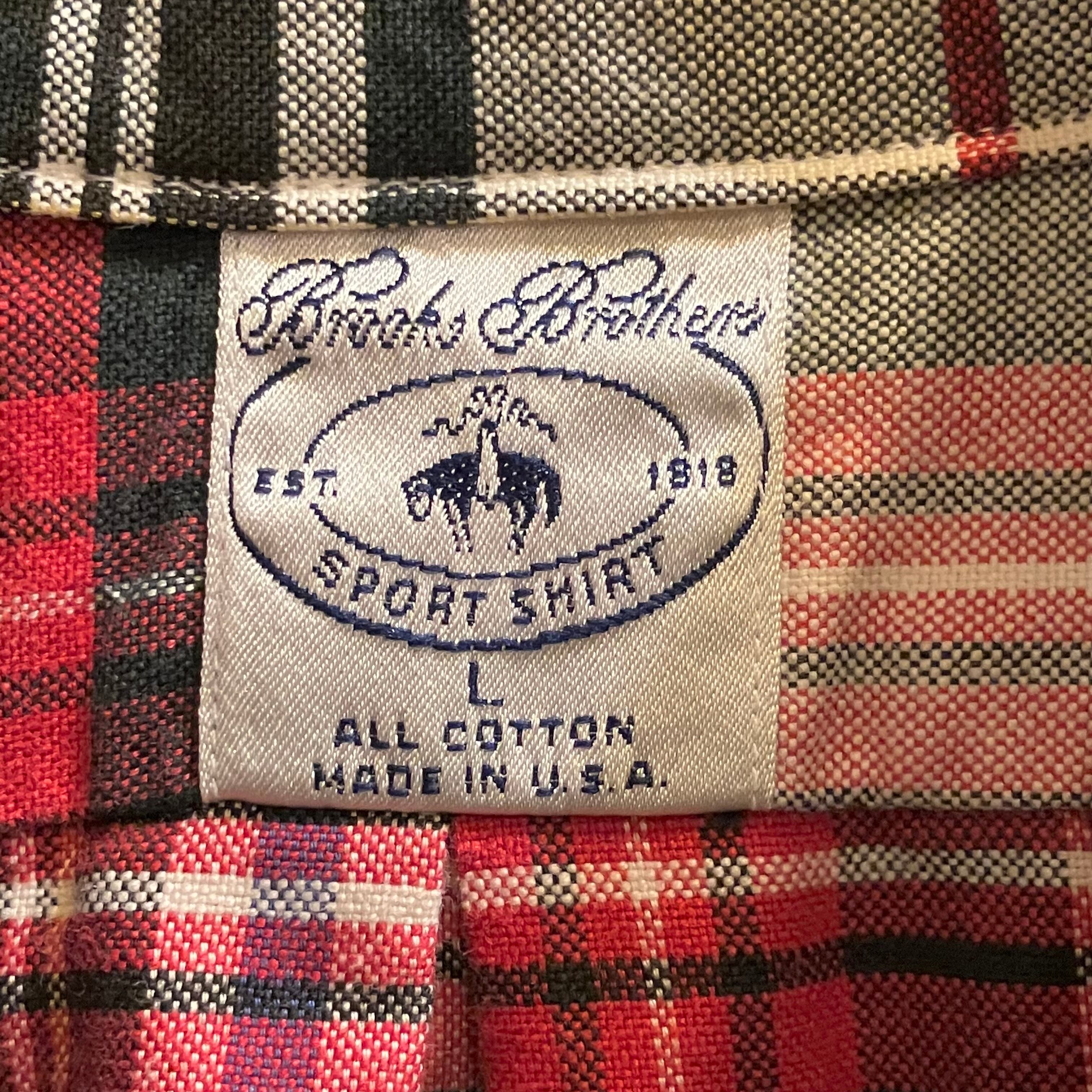 Brooks Brothers アメリカ製　チェック柄　ボタンダウンシャツ　ブルックスブラザーズ