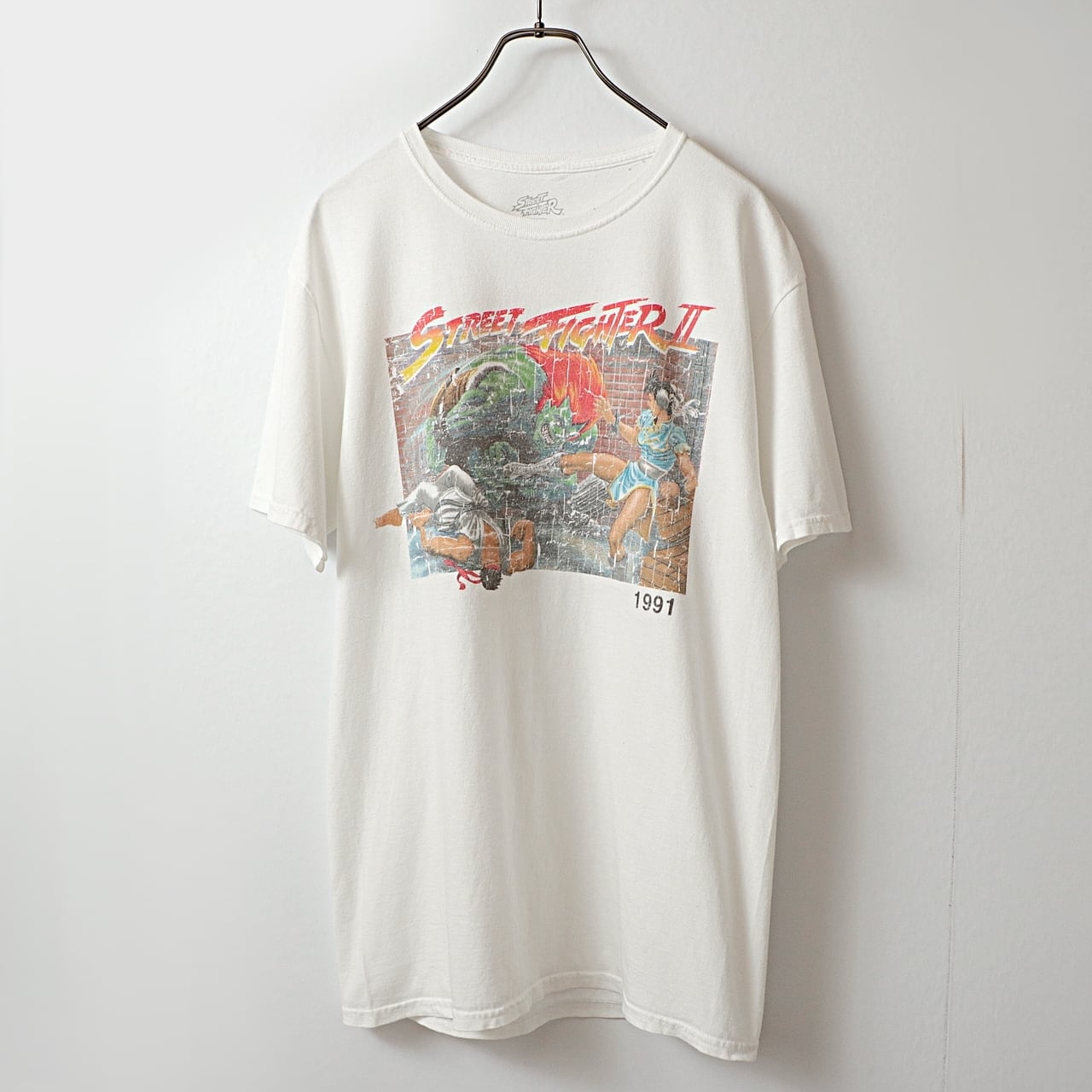 capcon STREET FIGHTER ストリートファイター ”春麗vsブランカ” Tシャツ 古着 used