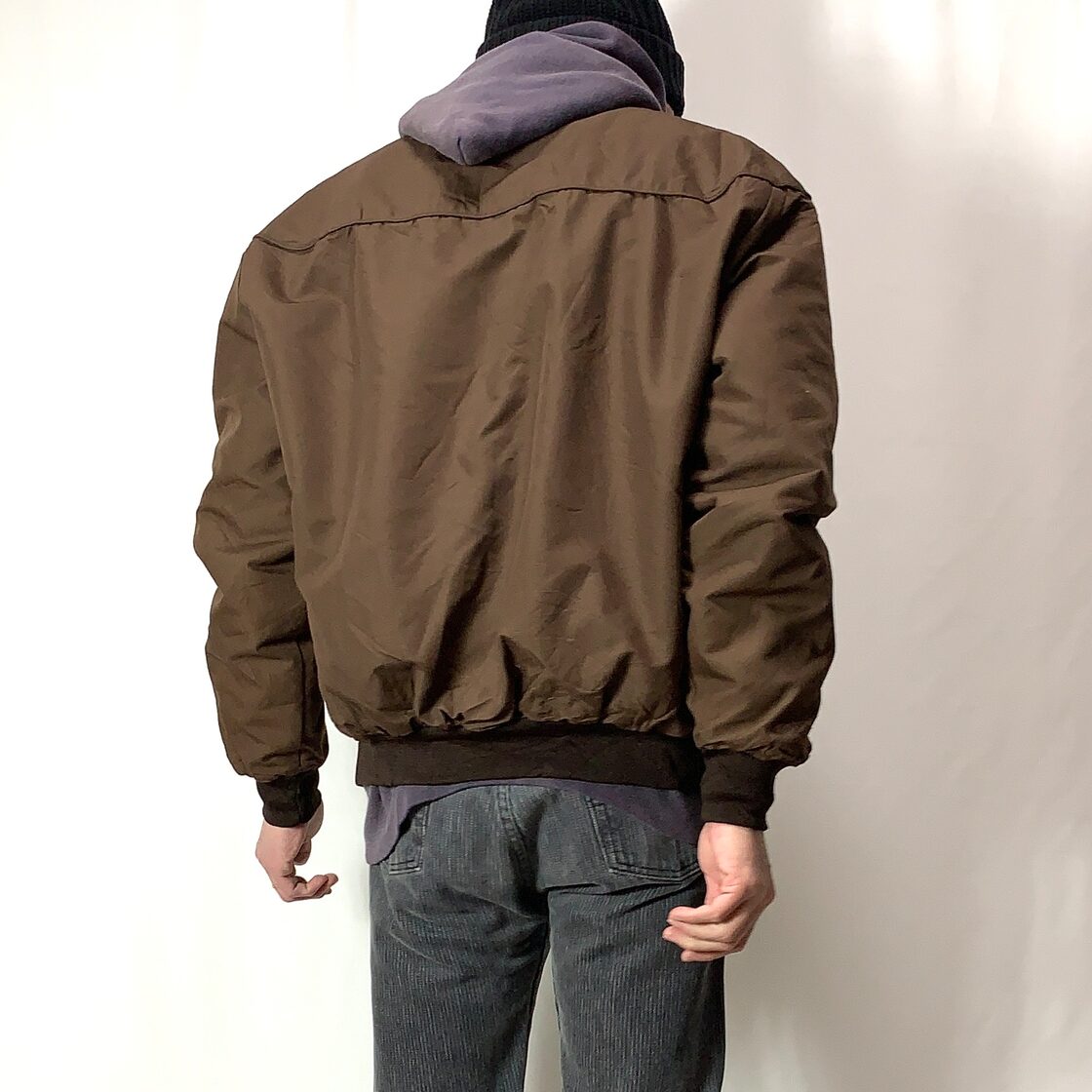 vintage old 80s JONLER cup shoulder jacket cotton blouson MADE IN 