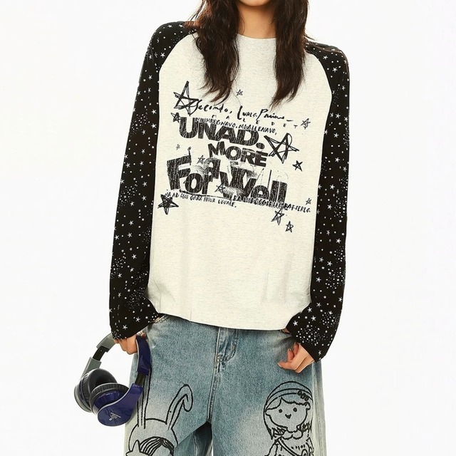 スターグラフィックメランジラグランTシャツ 2col R02585