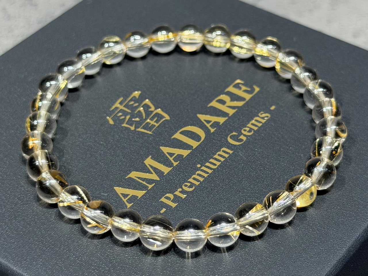 No.2369-5 ゴールドルチルクォーツブレスレット