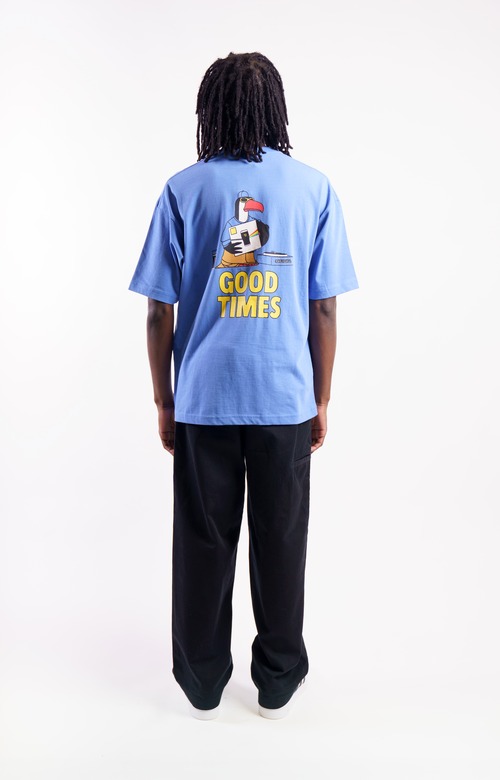GUINNESS x MASON LONDON／T-SHIRT (BLUE): TOUCAN RECORD PLAYER