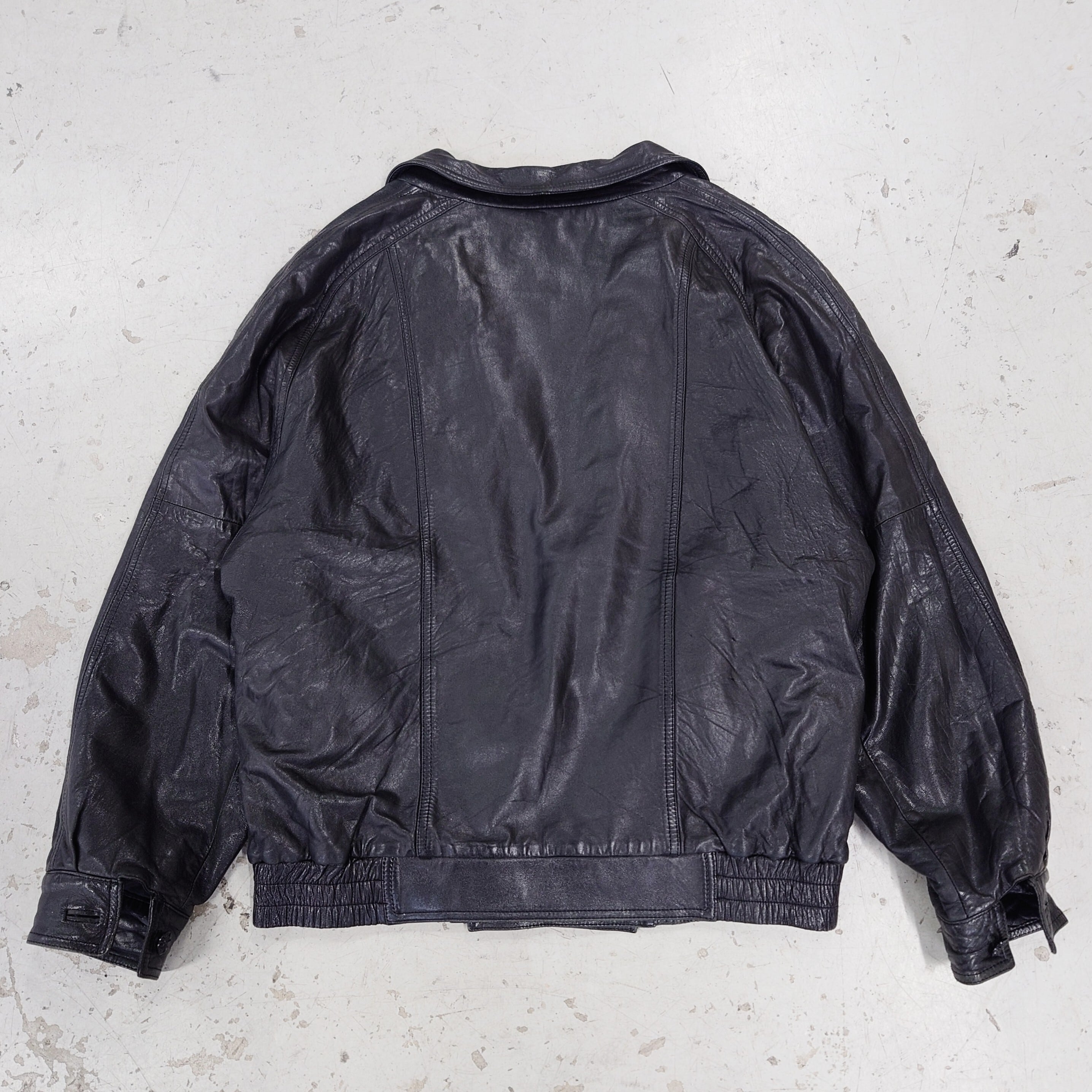 SWING ZEN- LEATHER SHAWL COLLAR BLOUSON JKT | eeff.