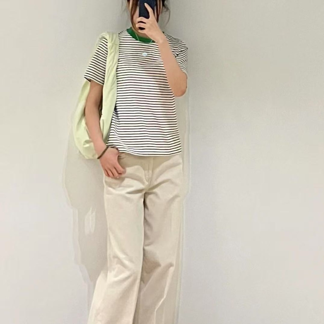【超オススメ⭐】レディース 服 春 新作 カラーブロック コットン ストライプ トップス ラウンドネック 半袖 Tシャツ レディース