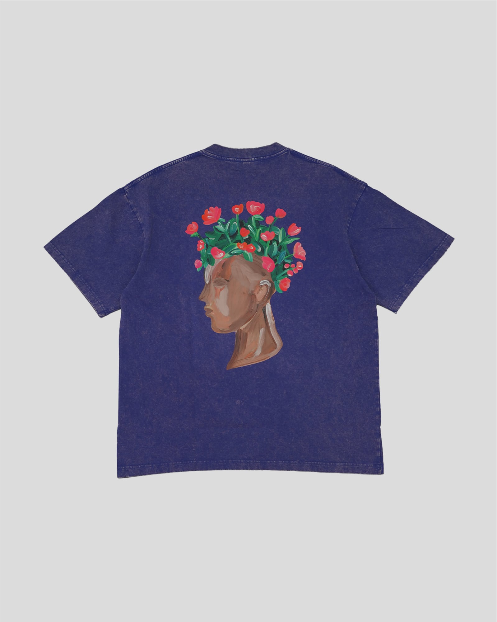 LP MM HAPPINESS FLOWER S/S TEE NAVY