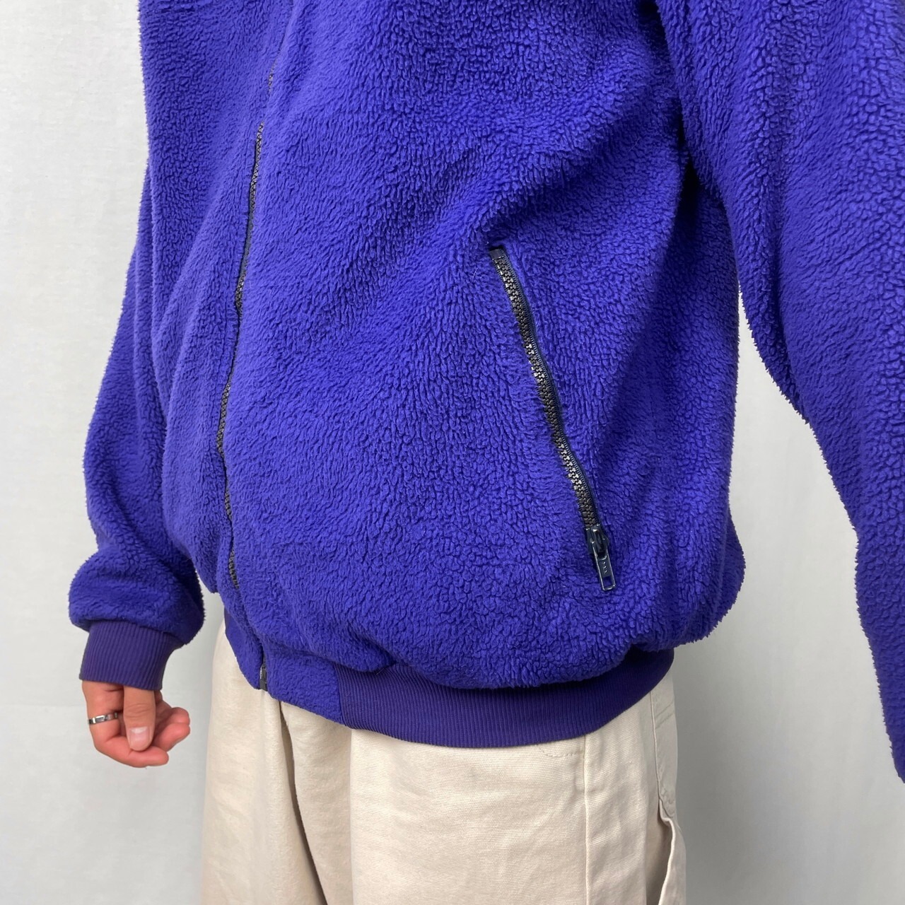 80年代 USA製 patagonia パタゴニア フリースジャケット フルジップ 