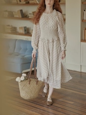 Rêverie à Pois Ruffle Dress F0784