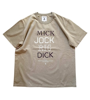 MICK JOCK RIC DICK TEE Designed by Jerry UKAI (SMOKE GRAY)