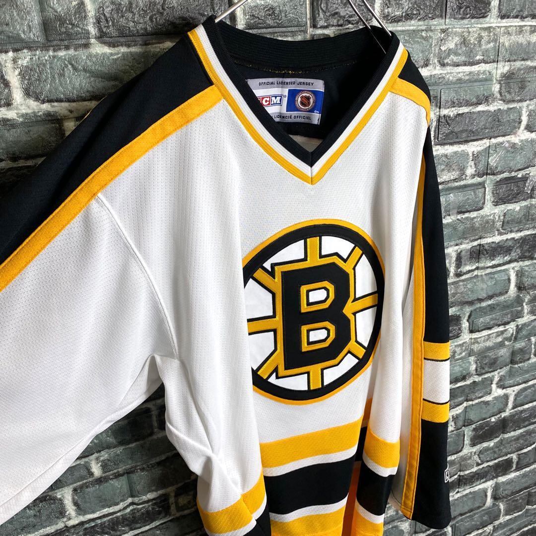 NHL☆ホッケーシャツ 古着ゆるだぼ 90s ストリート 希少 デカロゴ gc2 