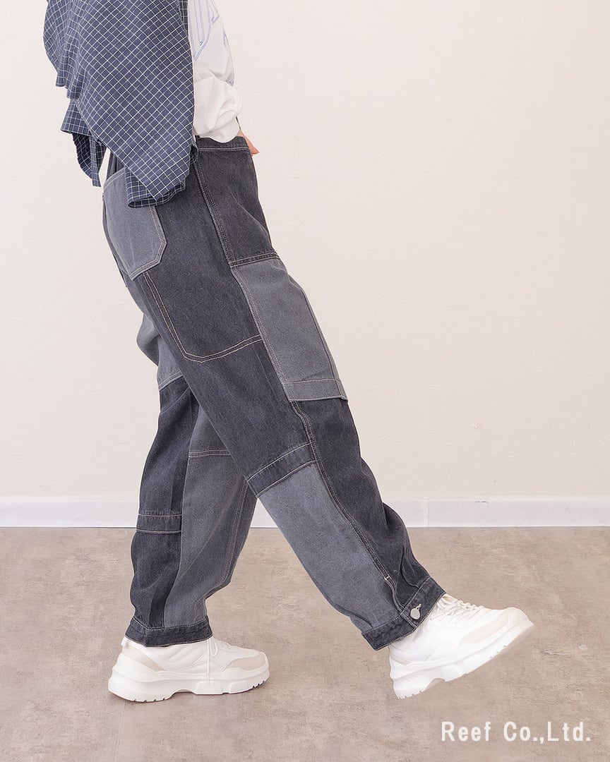 リビルドパッチポケットデニムパンツ】 ST-223742 Brand