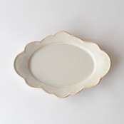 moku moku Oval Plate / Kinari