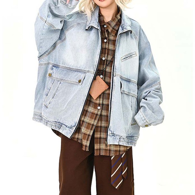 ユーティリティシティデニムブルゾン 2col   R01485