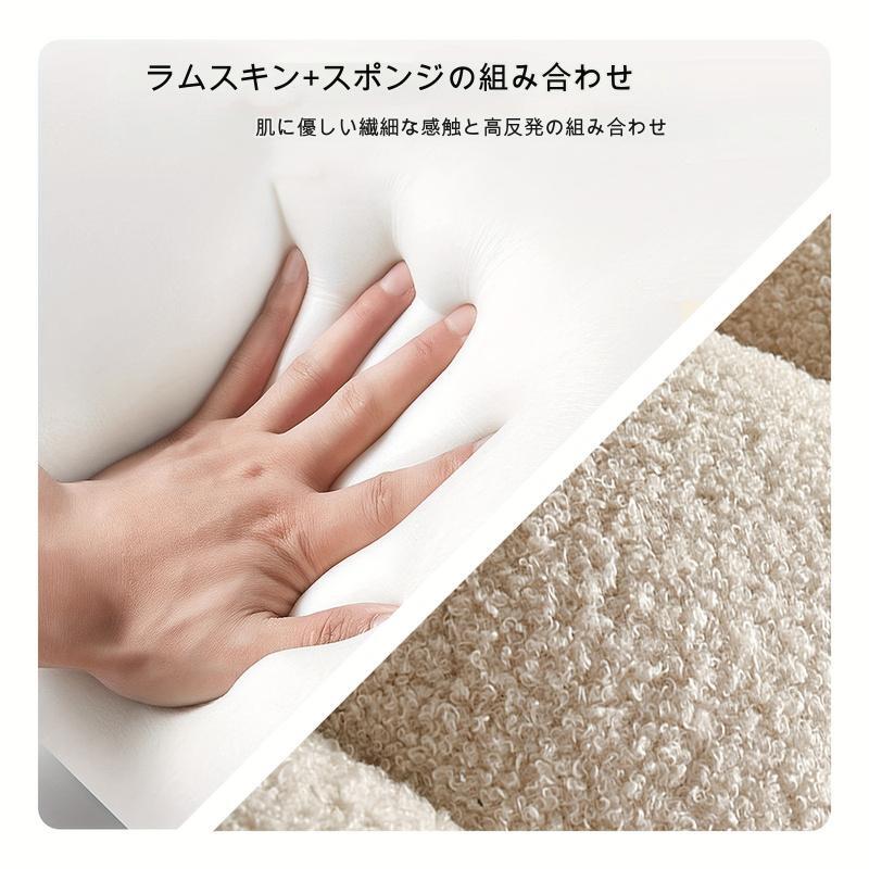 【新品】スツール 北欧 オットマン ドレッサー　椅子 チェア 白 ホワイト Amazon｜スツール ふわもこ おしゃれ かわいい インテリア 北欧