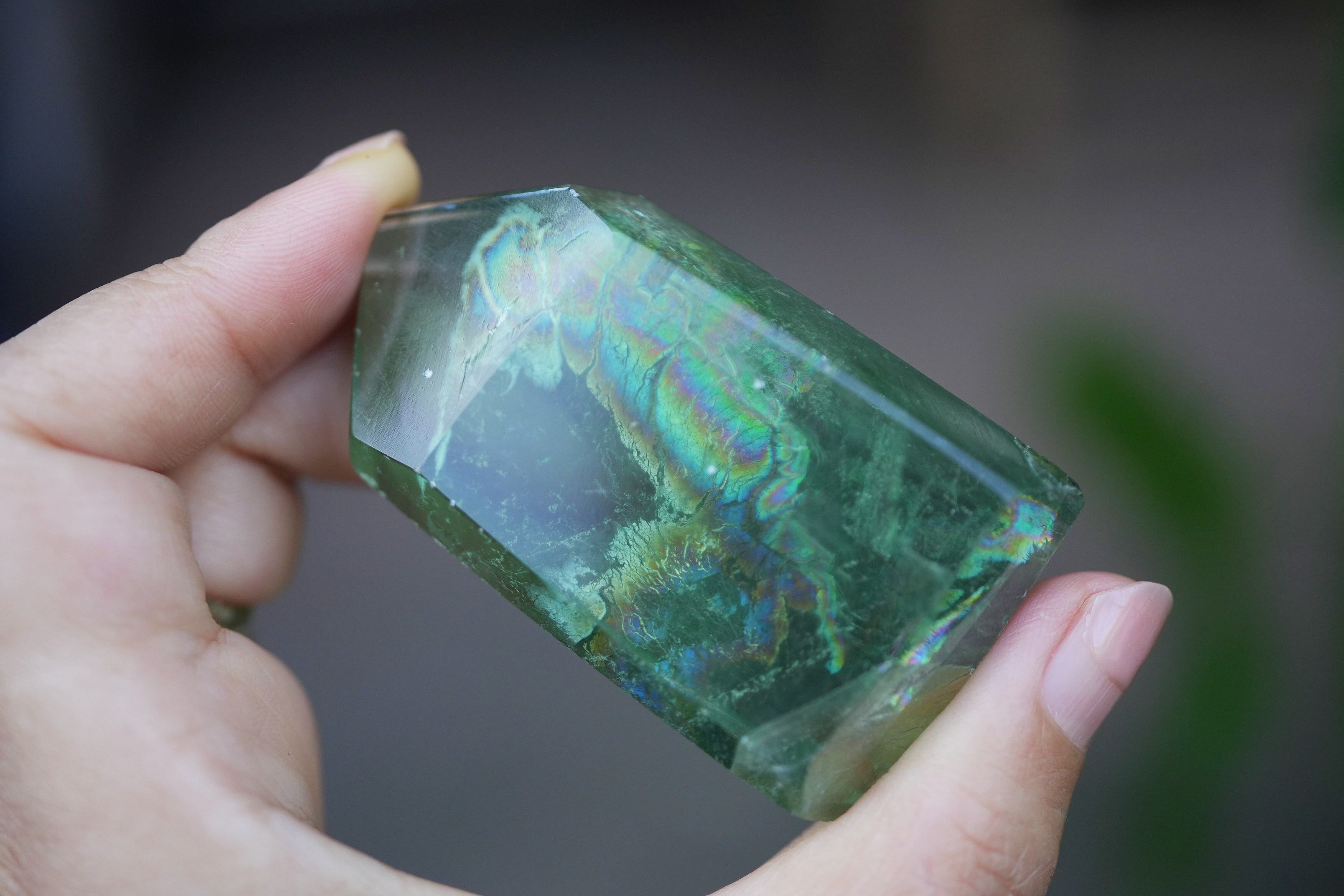 大きなサイズ☆虹☆レインボー☆フローライト原石s1321 | Funky garuda