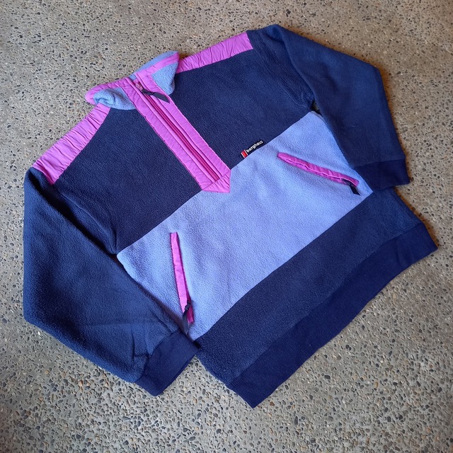 イギリス製 berghaus プルオーバーフリース used [201041]