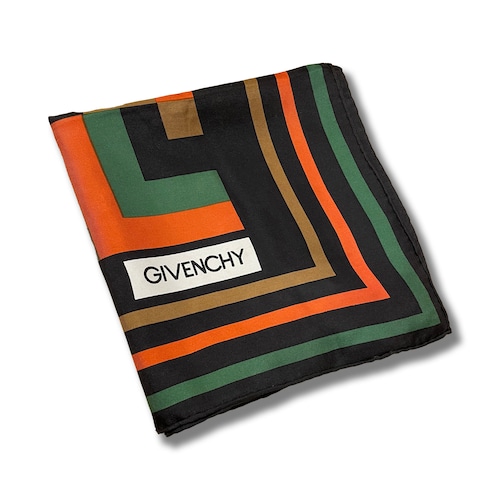 GIVENCHY VINTAGE PANEL SILK SCARF