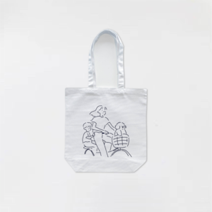 Ride a bicycle Tote-bag White