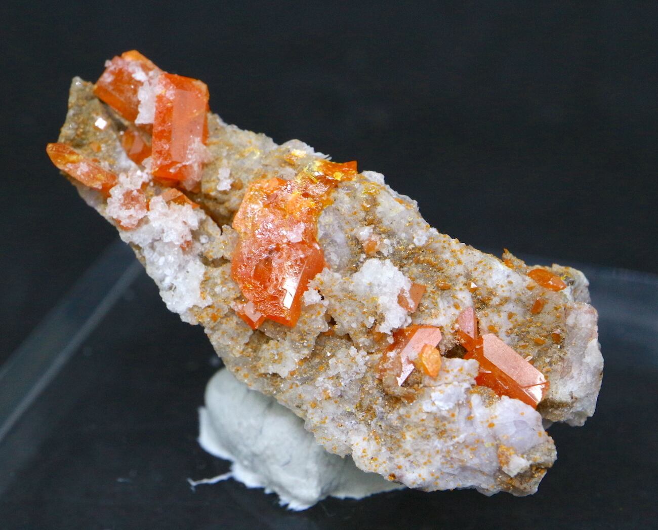 アリゾナ産　モリブデン鉛鉱　Wulfenite 8,6g WF002 天然石 鉱物 標本 原石