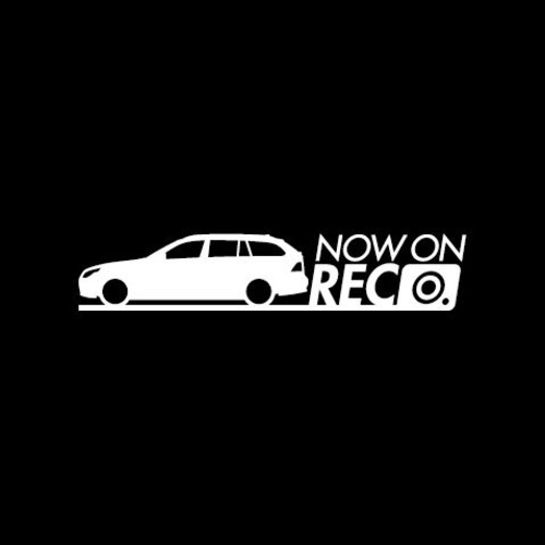 5シリーズツーリング【E61系】録画中 ステッカー