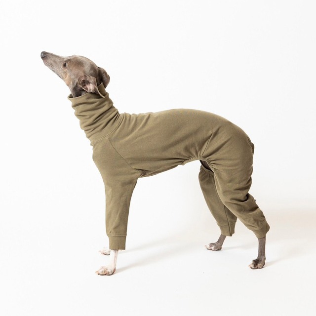 コットンロンパース2023　khaki / イタグレ服