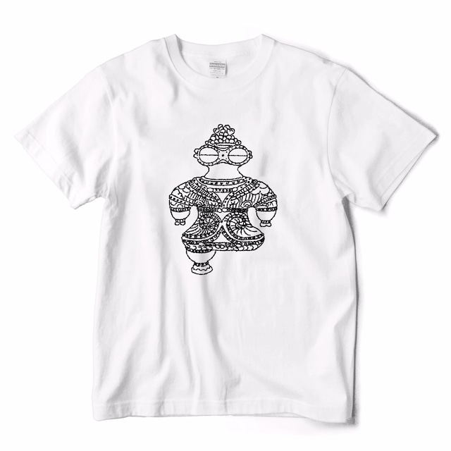 LACICO 土偶Tシャツ (ホワイト / ブラック / S～XL) 送料無料 ラッピング無料