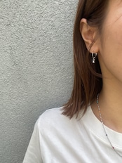 ボールミニフープピアス