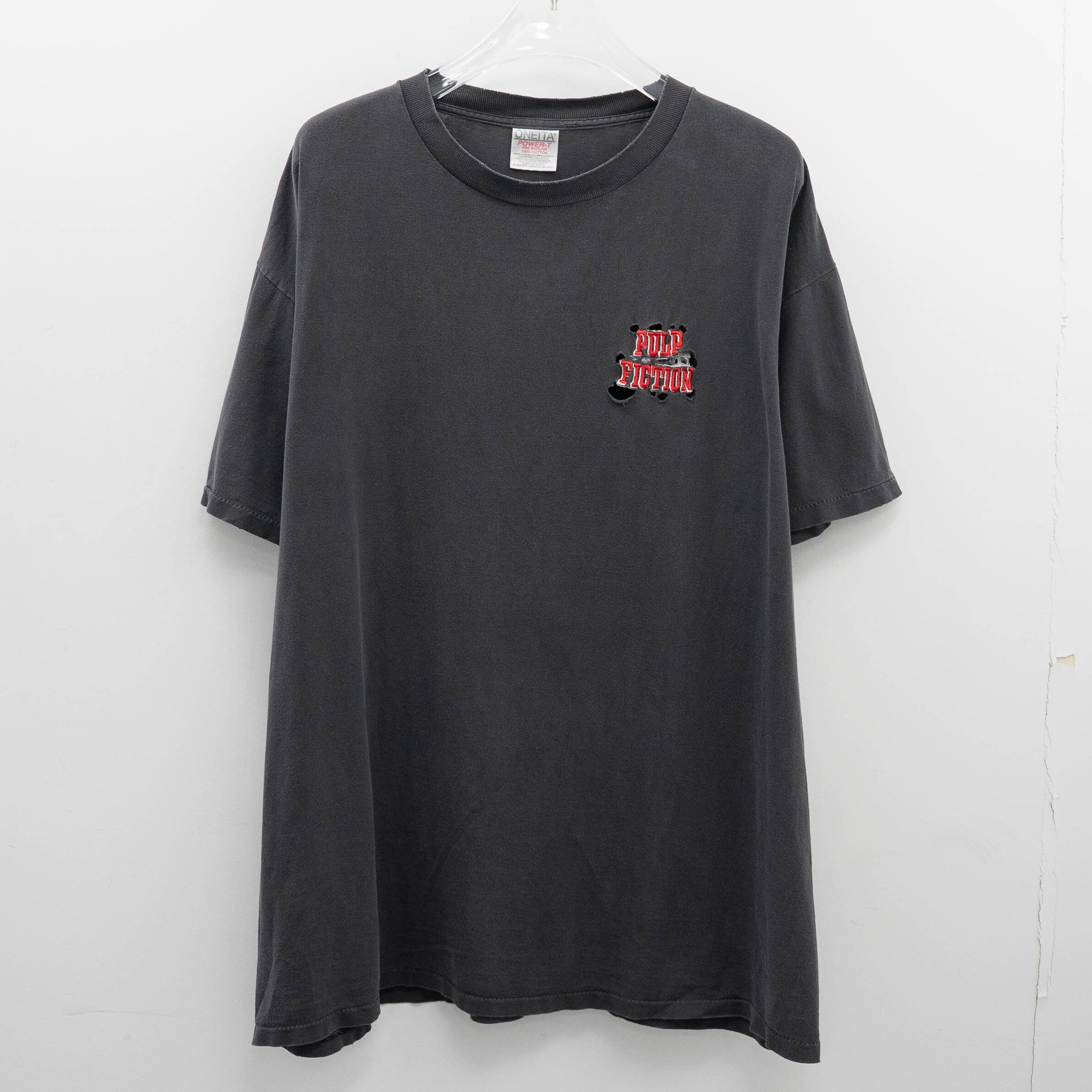 Pulp Fiction " Logo Embroidery " Oneita XL 【A6-409】