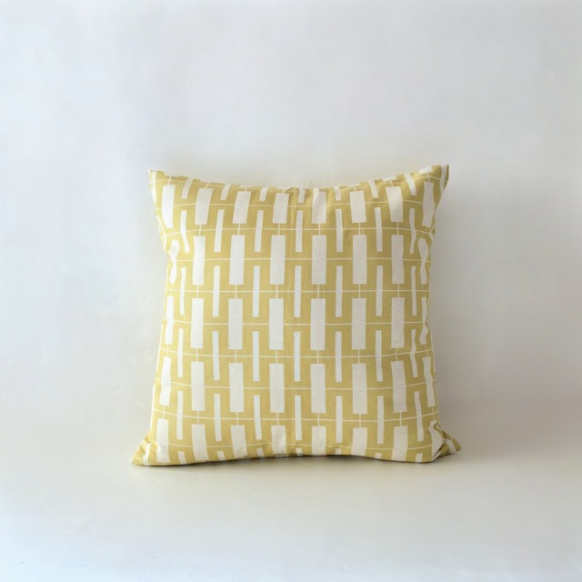 【NEW】fujie textile / Hand screen print cushion ストレイト