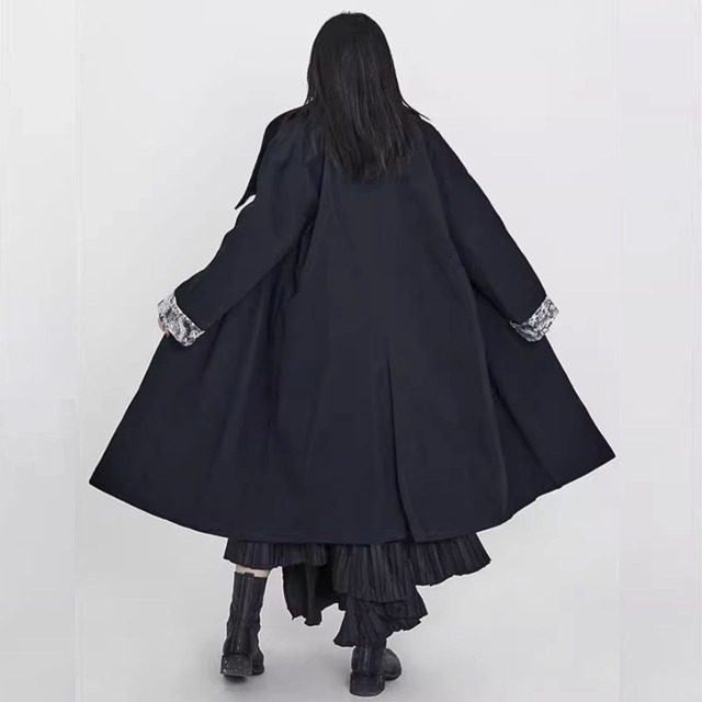 Shadow art long coat C0680