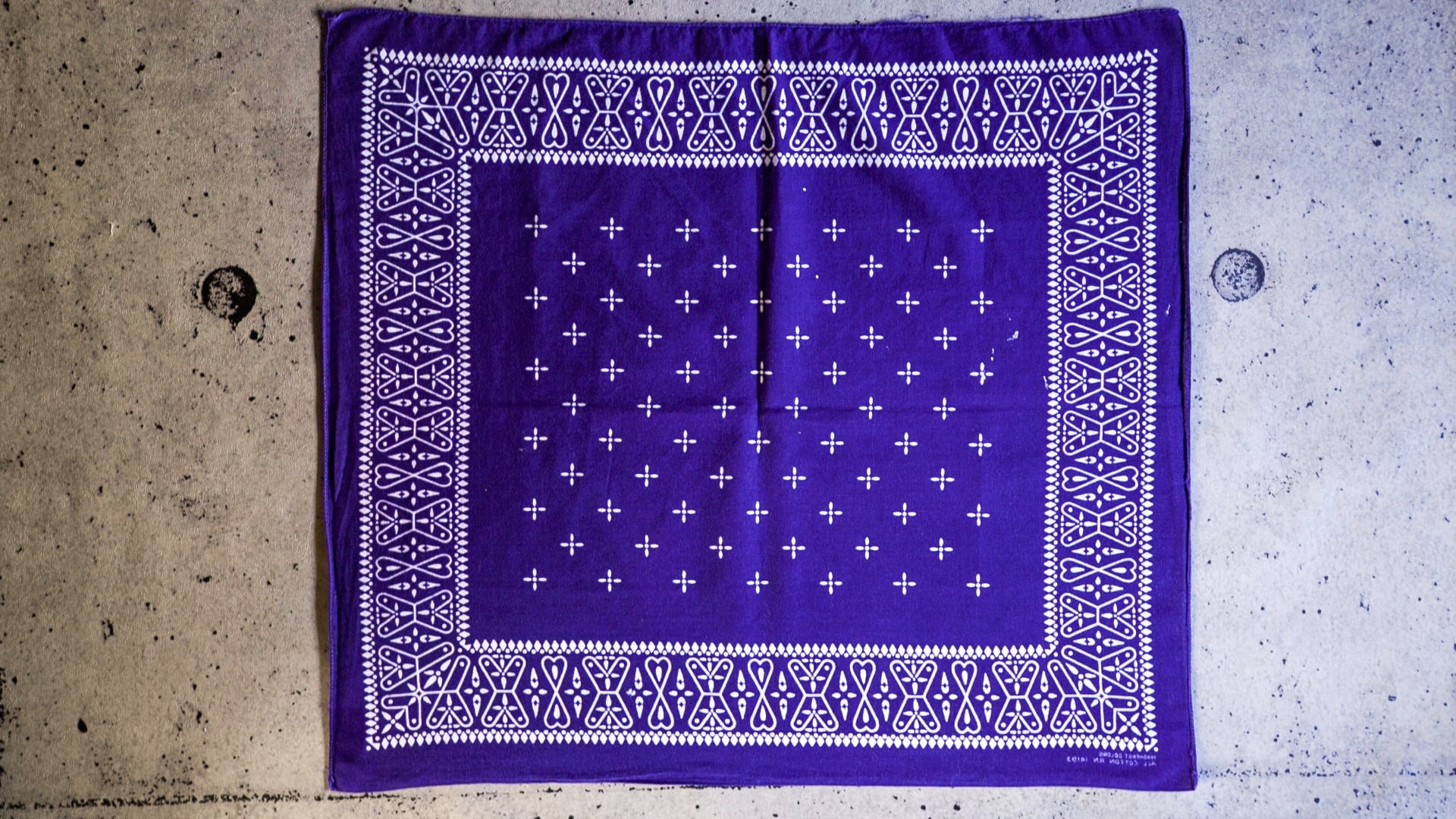 1960s】WAMCRAFT ワムクラフト クロス柄 バンダナ《RN14193