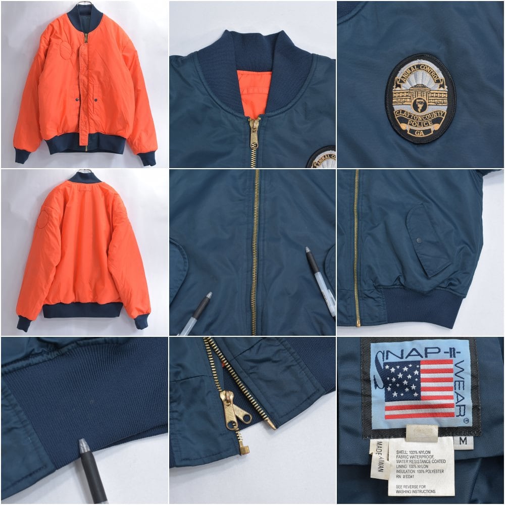 00s～ SNAP'N'WEAR スナップンウェア MA-1タイプ リバーシブル