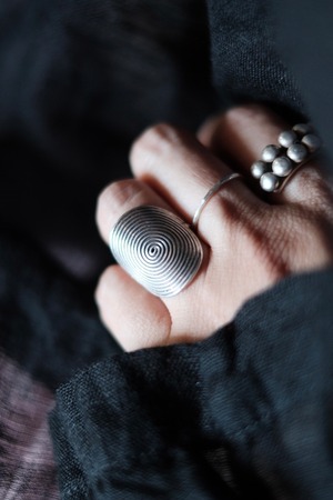 KAREN SILVER RING  "UZU"11号
