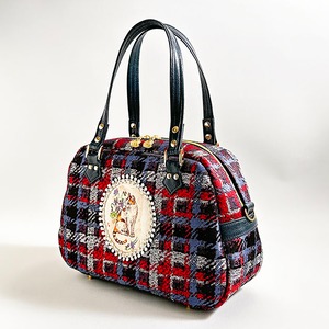 ボストンバッグ（中）『猫とスミレ』