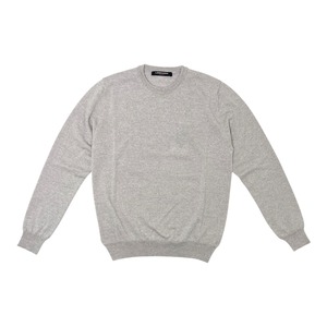 LORENZONI(ロレンツォーニ) Washable Wool Crewneck Sweater/MELANGE GREIGE