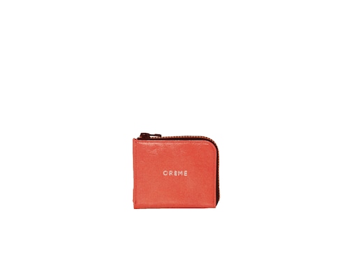 CRÈME  CRAYON  14039  オレンジ　Ｌ字型短財布