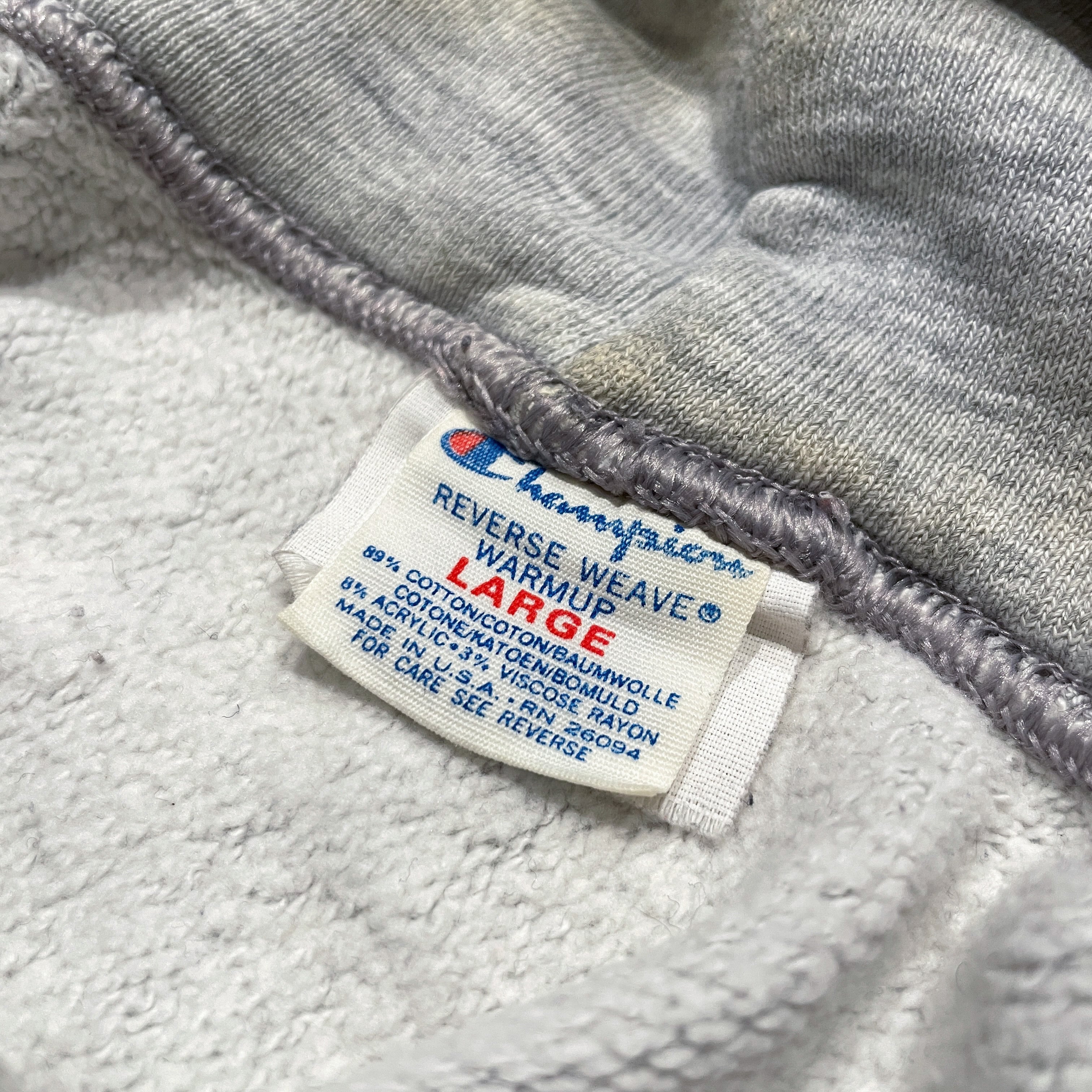 80's Champion トリコタグ Reverse Weave Sweat Parka L