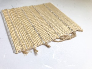 ：京都丹後 藤布のコースター：淡黃色