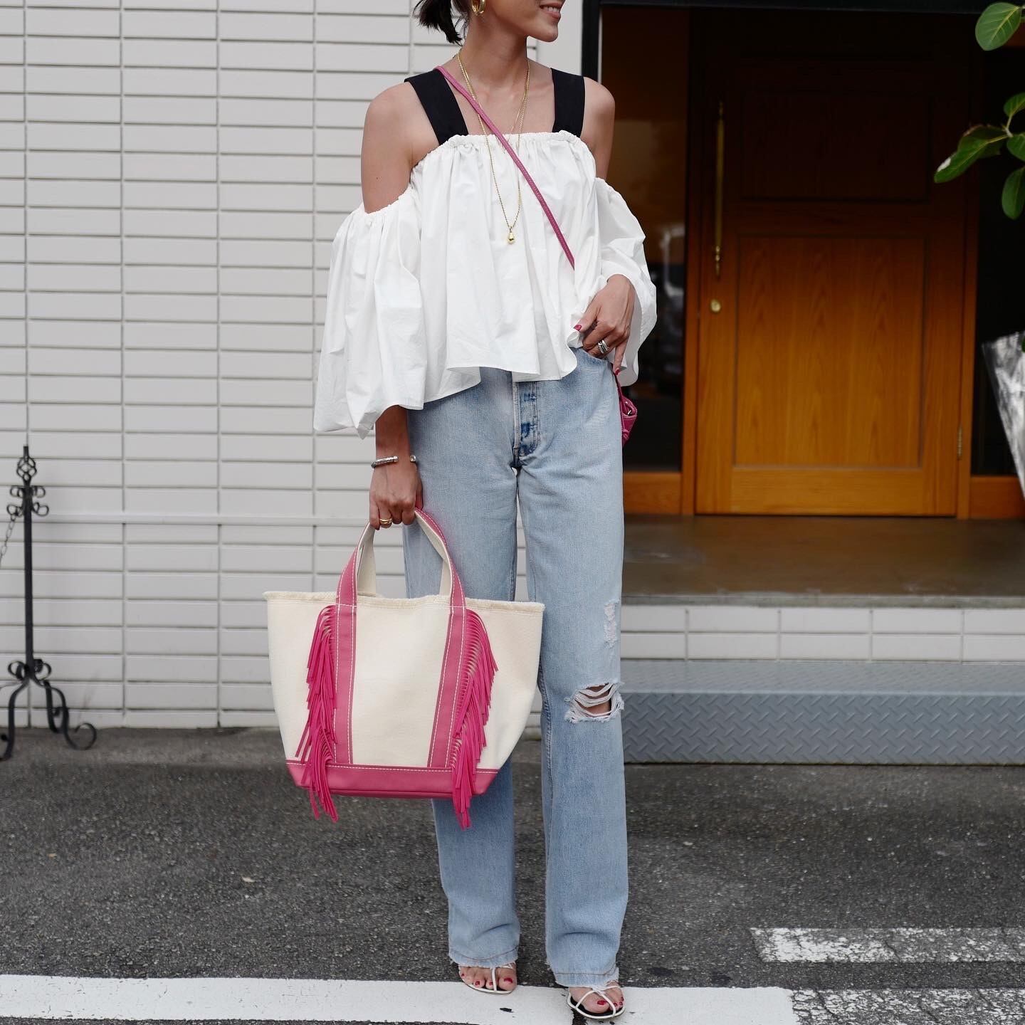 Ruffle Top White