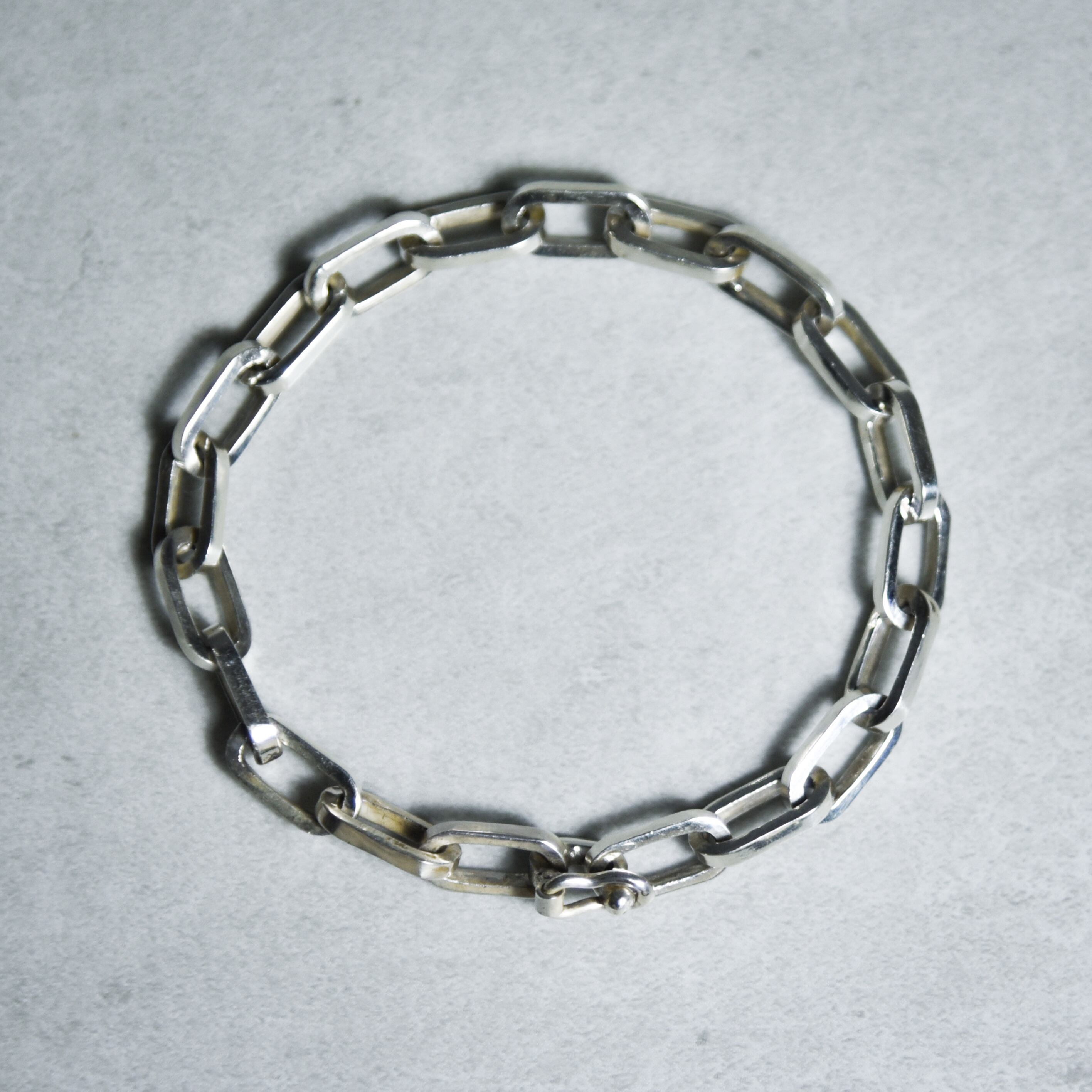 Mexican Jewelry Vintage Silver Oval Chain Bracelet Mexican Jewelry Vintage Silver Oval Chain Bracelet