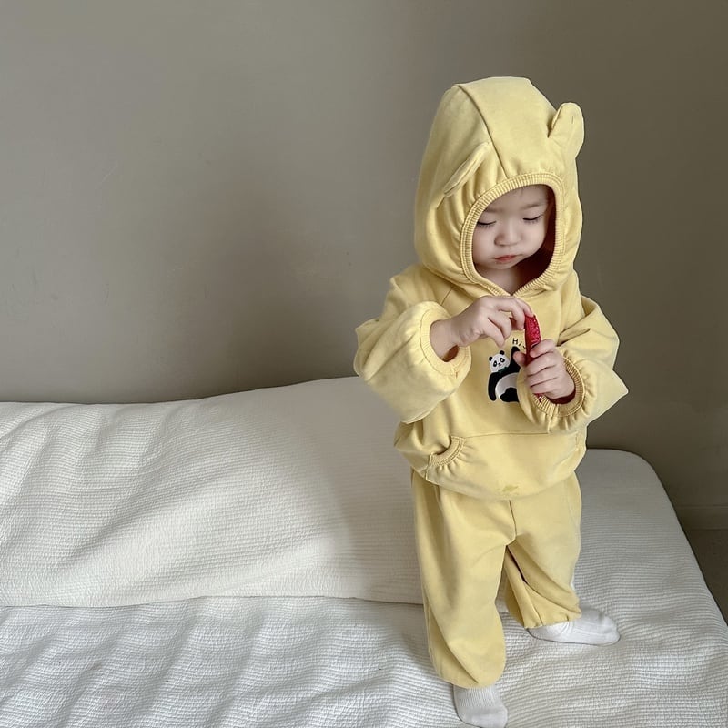 【BABY】秋新作 パンダ柄セットアップ