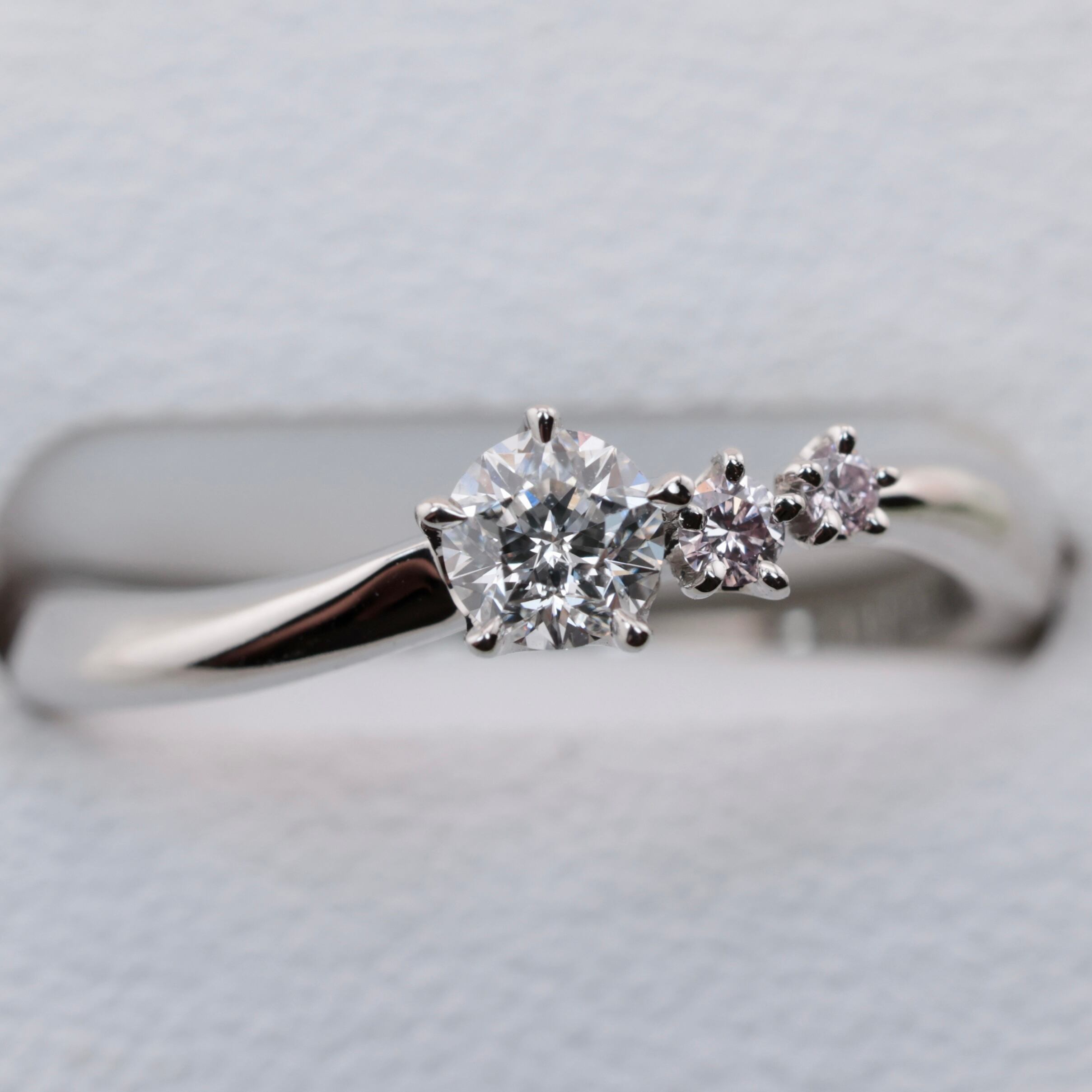 Pt950 Wish upon a star ダイヤモンド 0.193ct ピンクダイヤモンド 