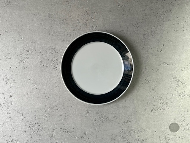 白山陶器　|　麻の糸　インディゴ　プレートM