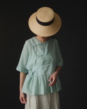 【Joëlle】Bao bell hat/バオベルハット(コットンシルクリボン)