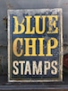 METAL SIGN ''BLUE CHIP"/ブルーチップ サインプレート 看板 両面看板 ビンテージ