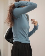 High neck slim fit Top T20167