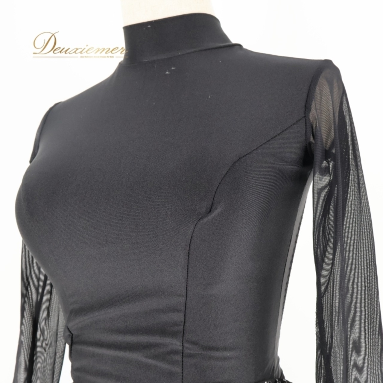 社交ダンス 衣装 ラテン ドレス ワンピース 黒 無地 レース デモ 競技 ダンス パーティ 発表会 ブラック系 シルバー系 透け感 おしゃれ シンプル フォーマル ステージ 衣装 競技用 発表会用 レディース 上品 フェミニン