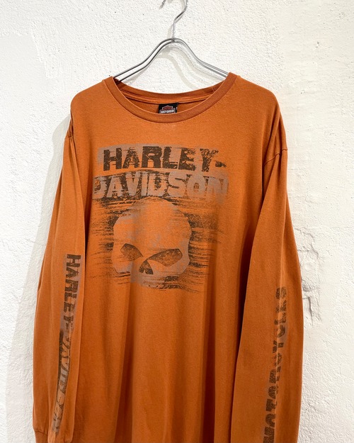 HARLEY-DAVIDSON Skull&Logo L/S Print Tee